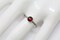 6mm Garnet Skinny Beaded Band Ring - Antique Silver Finish by Salish Sea Inspirations product 2